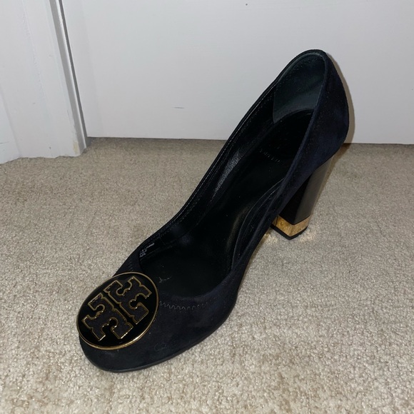 Tory Burch Women’s Maddie Pump Kid Suede Size 9 Black - Picture 10 of 10